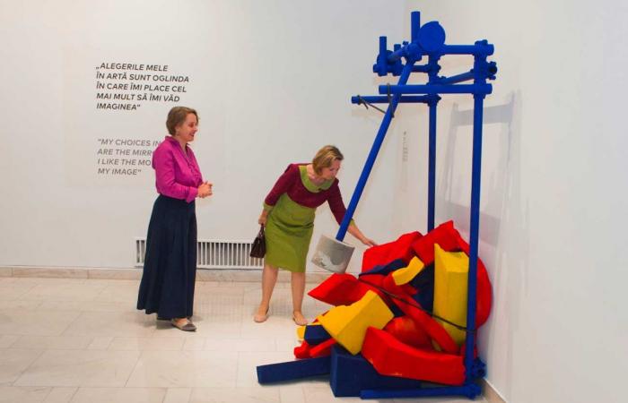 Princess Sofia visits the Arte Povera exhibition at the National Museum of Art of Romania