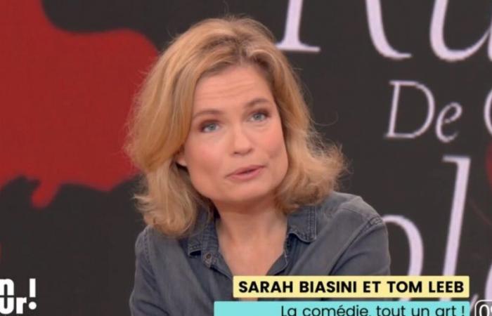 Sarah Biasini surprised by a question from Bruce Toussaint concerning her mother, Romy Schneider