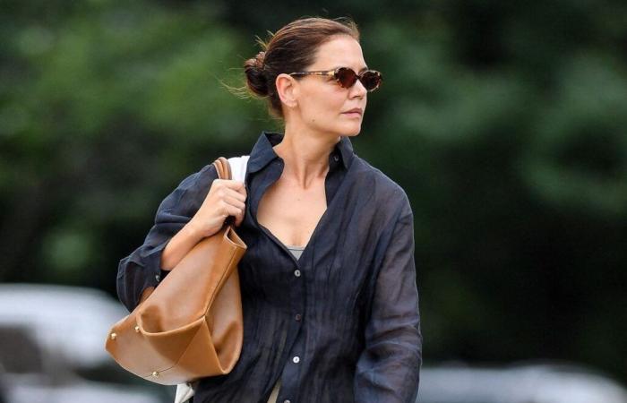 Katie Holmes: she swears by this chic and practical XXL bag