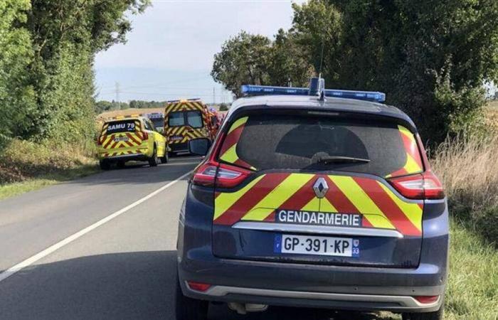 The nonagenarian hits a cyclist who was riding in front of him