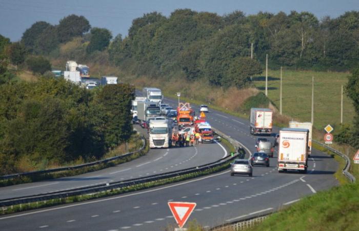 the four lanes closed to traffic