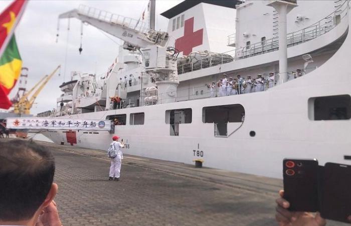 “The Ark of Peace”, the Chinese hospital ship at the port of Pointe-Noire for free care