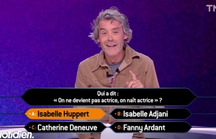 Yann Barthès parodies “Who wants to be a millionaire?” opposite Arthur