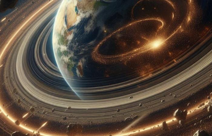 Earth had rings like Saturn!