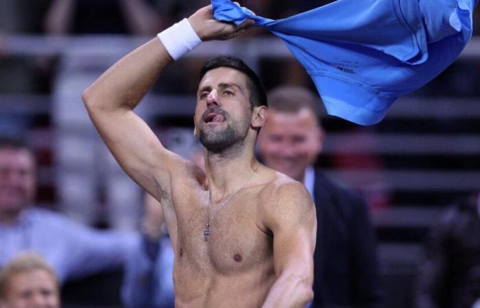 Djokovic and Dimitrov striptease in an exhibition