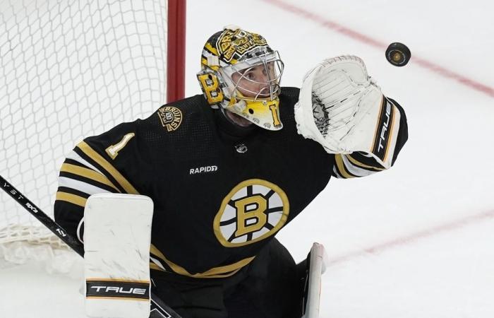 Boston Bruins | Without a contract, goaltender Jeremy Swayman will not be at camp