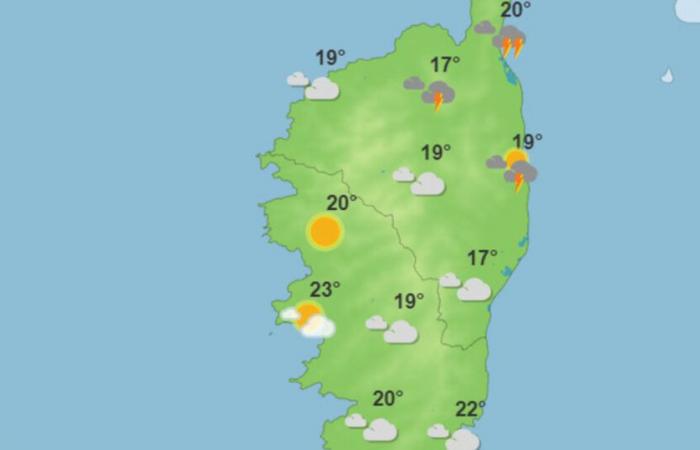 Weather for this Wednesday September 18, 2024 in Corsica