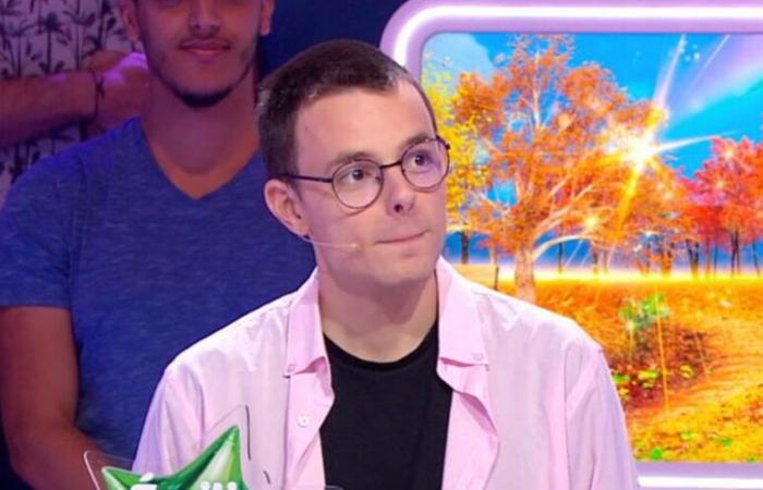 Emilien (Les 12 coups de midi) expresses his relief after almost being eliminated