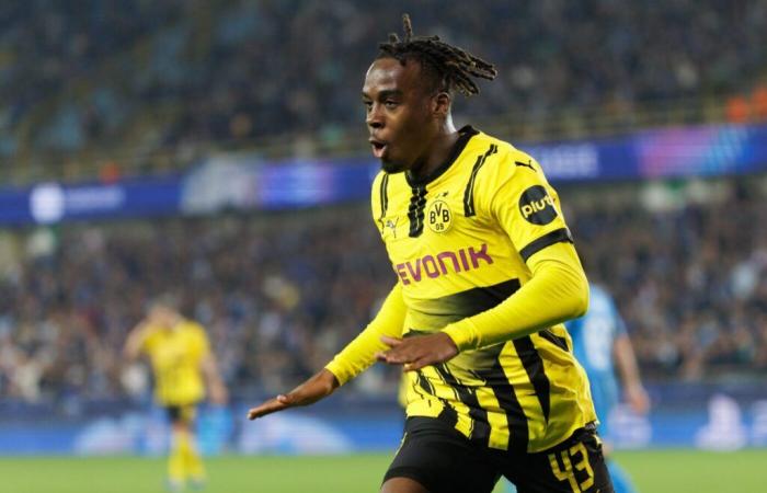 Bynoe-Gittens relieves Dortmund against Club Bruges – C1 – J1 – Club Bruges-Borussia Dortmund (0-3)