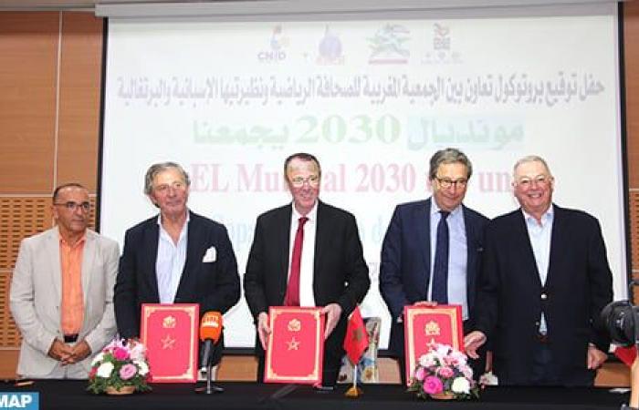 Tangier: Signing of a cooperation protocol between the Moroccan Sports Press Association and its Spanish and Portuguese counterparts