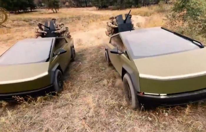 War in Ukraine: Kadyrov sends Tesla Cybertrucks armed with machine guns to the front