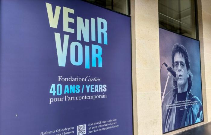 Paris: a photo installation visible on the future Fondation Cartier located near the Louvre