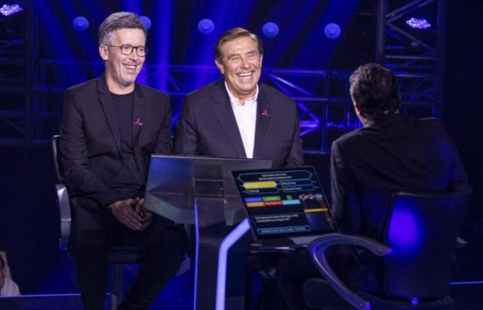 on the set of “Who Wants to Be a Millionaire?”