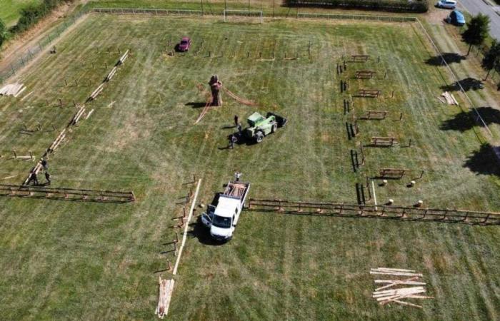 This town in Sarthe hosts the French chainsaw carving championship