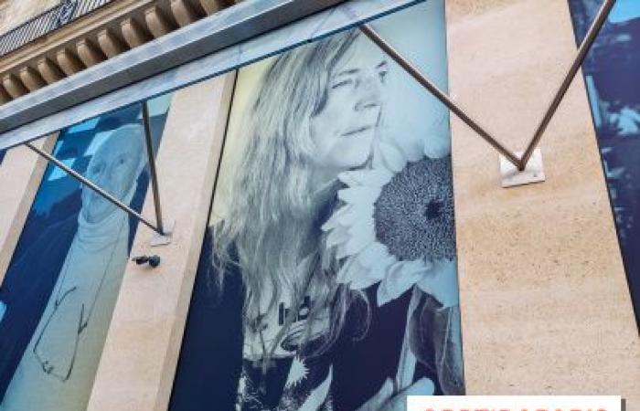 Paris: a photo installation visible on the future Fondation Cartier located near the Louvre