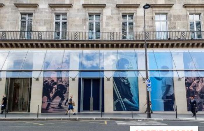 Paris: a photo installation visible on the future Fondation Cartier located near the Louvre