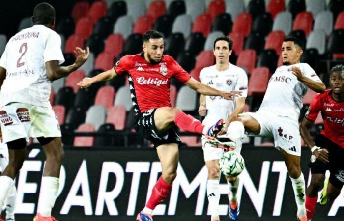 Ligue 2. FC Annecy holds leader Guingamp in check