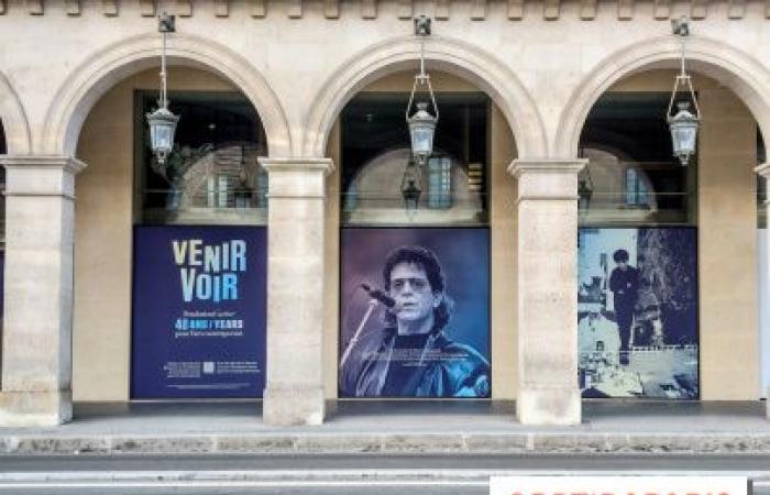 Paris: a photo installation visible on the future Fondation Cartier located near the Louvre