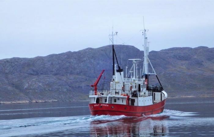 Oil spill caused by shipwreck in Greenland