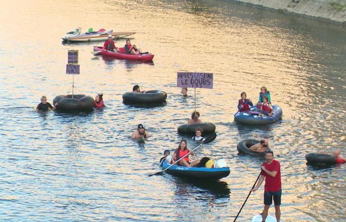 In Besançon, residents jump into the water to make the Doubs swimmable