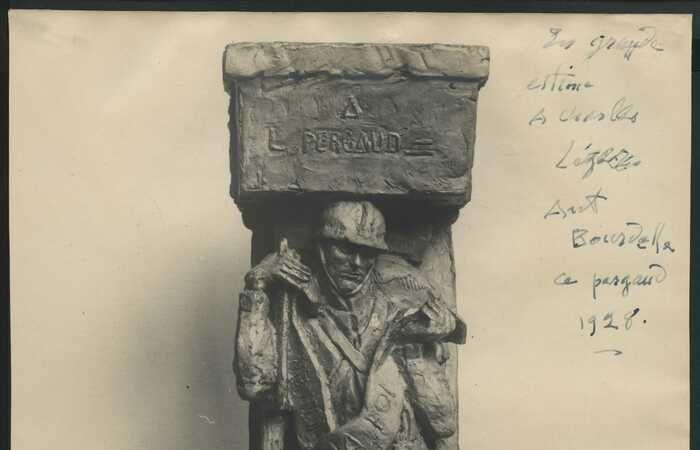 Visit of the monument to Louis Pergaud by Bourdelle Parc Micaud Besançon Saturday September 21, 2024