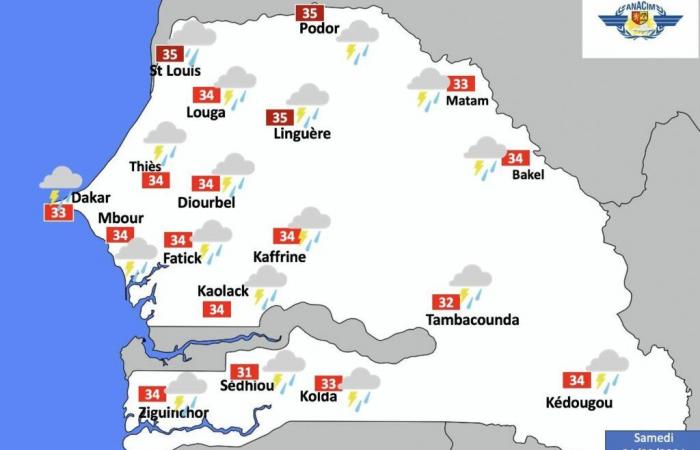 ANACIM’s forecast for tonight: “Storms and rain of varying intensity…”