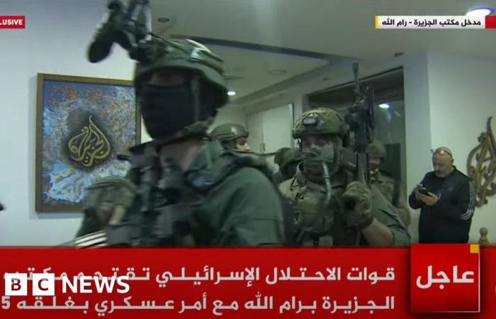 Israeli forces raid Al Jazeera office in occupied West Bank