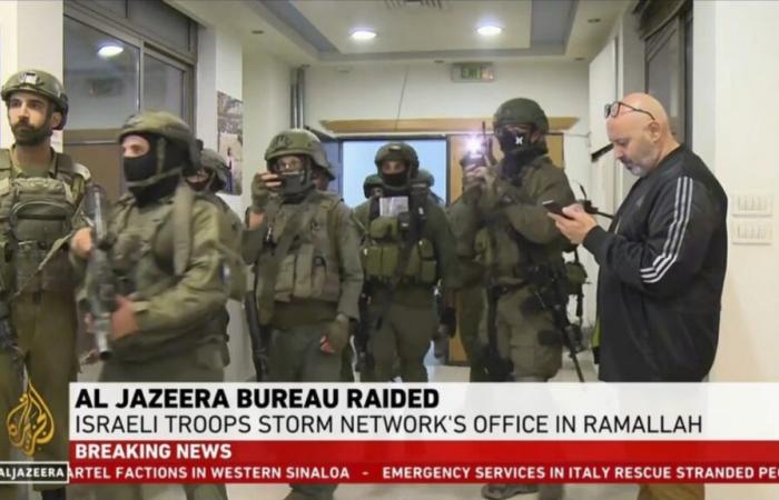 Israel raids and shuts down Al Jazeera’s bureau in Ramallah in the West Bank: NPR