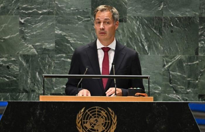 Alexander De Croo at the UN podium: “We are facing a regression of human rights at the global level”