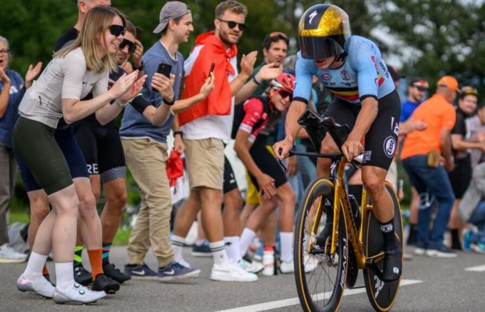 Despite scares, Evenepoel remains the king of the time trial