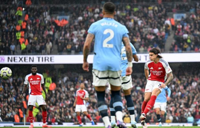 Video: Calafiori scores stunning goal on Arsenal debut against Man City – Football Italia