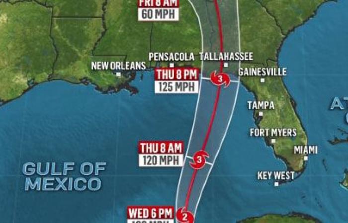 Videos show heavy wind and rain as Florida braces for Hurricane Helene