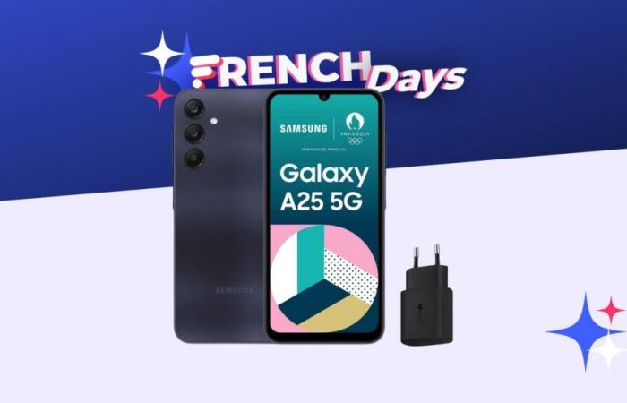 Amazon is slashing the price of the Samsung Galaxy A25 even further for the French Days (-42%)