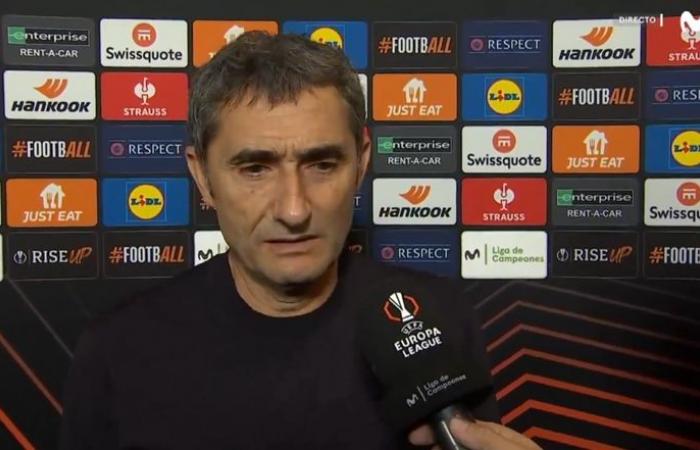 Valverde analyzed Aitor Paredes’s empate and gol