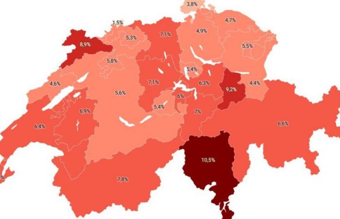 Health insurance premiums will increase by 6% in 2025: what about you? Our maps – rts.ch