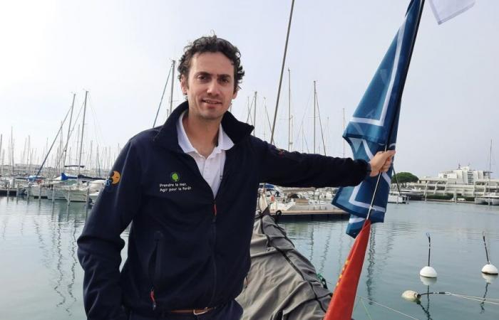 Sailing: Lozère skipper Mathieu Claveau at the start of the Med Max Occitanie in Grau-du-Roi