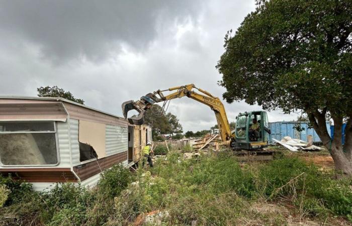 Alès: demolition of an illegal construction by the Gard prefecture