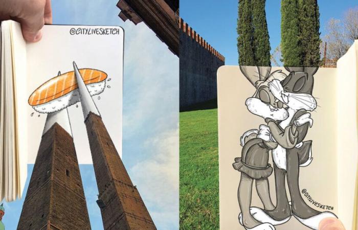 28 Surreal Scenes Created From Overlapping Drawings