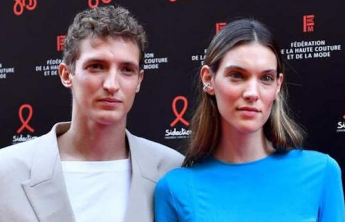 The duo Charlotte Cardin and Alyocha Schneider turns heads at Paris Fashion Week