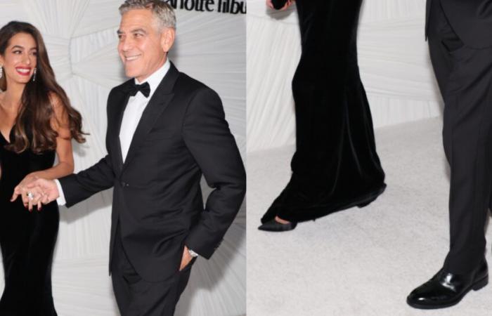 Amal Clooney, George Clooney Wear Elegant Black Shoes at Foundation Gala – Footwear News