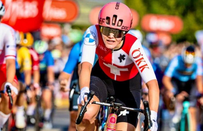 Cycling Worlds: Noemi Rüegg for an exploit in front of her audience in Zurich