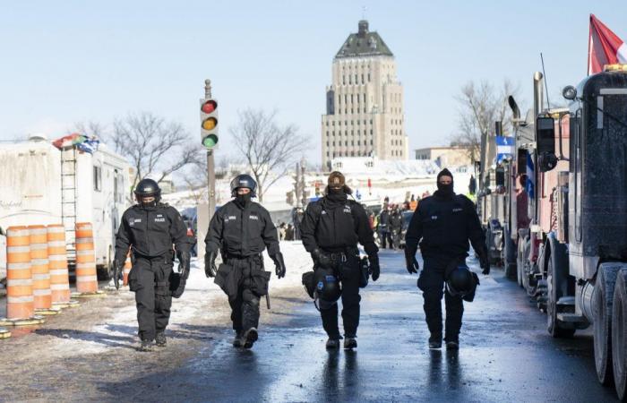 A municipal by-law surrounding demonstrations is debated in Quebec