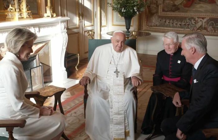 King Philippe and Queen Mathilde open the doors of their castle to Pope Francis