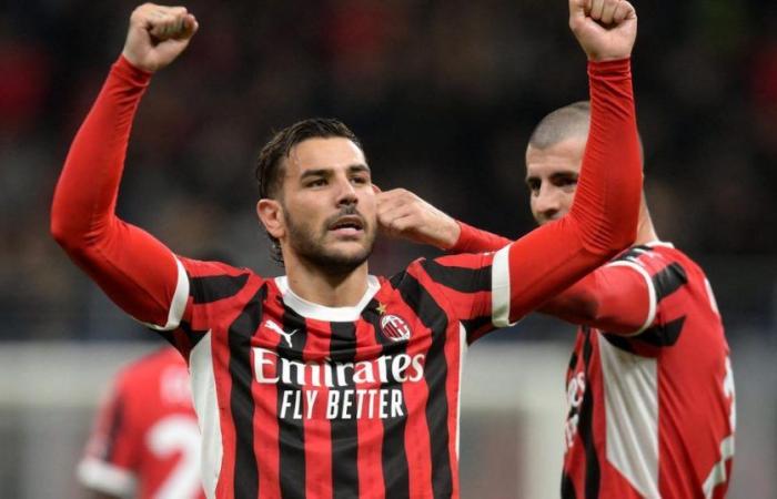 AC Milan plays against Lecce, Theo Hernandez in history