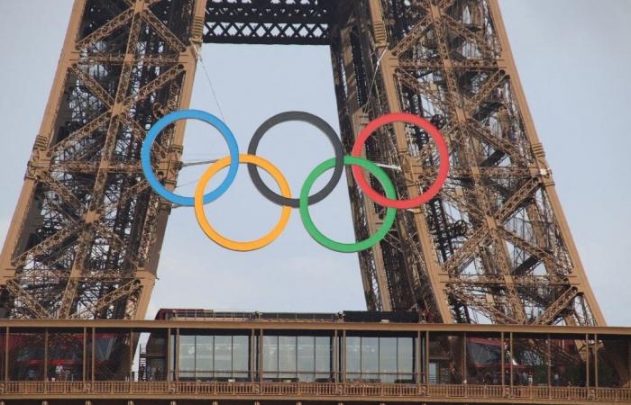 Symbol of the Paris 2024 Olympic Games, the Olympic rings were taken down from the Eiffel Tower