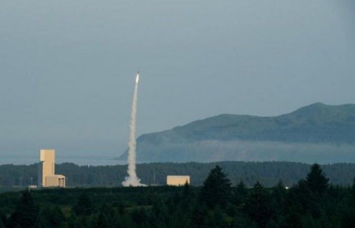 A Houthi missile intercepted by the Arrow system