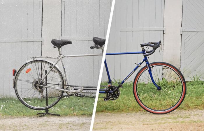 BEFORE-AFTER. We transform an old rusty tandem into a dream bike