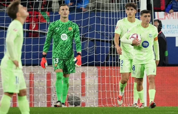 Osasuna inflicts Barcelona’s first defeat, passing replacement Ter Stegen four times