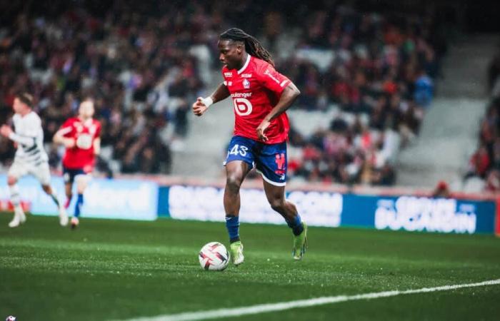 Trévis Dago (LOSC) scores his first goal in Ligue 2 during a hold-up by FC Annecy