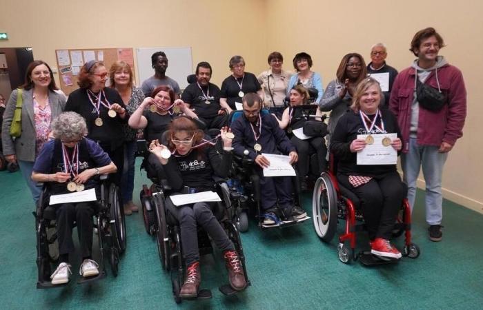 Le Mans. Two gold medals for the Okyame disabled dance section. Sport